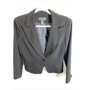 Blacker Dress Blazer Women’s Sz 10 Black Party Going Out Formal Business Button